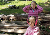 Döttrarna Alice och Lucie.